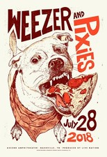 Weezer/Pixies concert poster