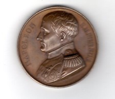 Napoleon I MEDAL Medal MEMORIAL OF SAINT HELENE By BOVY 1840 BRONZE