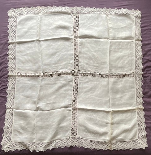 Large vintage table cloth - large,
