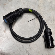 2M 6mm² 32Amp 240V IP44 3 Pin Extension Lead  Heavy Duty Rubber HO7 Power Cable