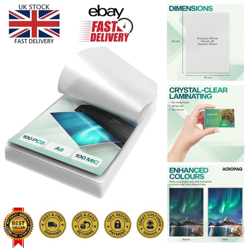 100 pack laminating - 100, a8