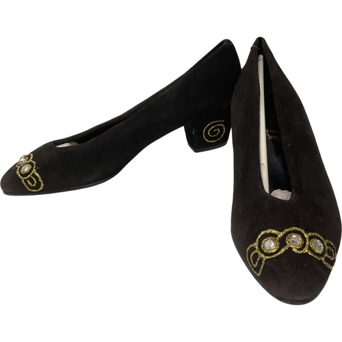 Jade vintage black - black, suede