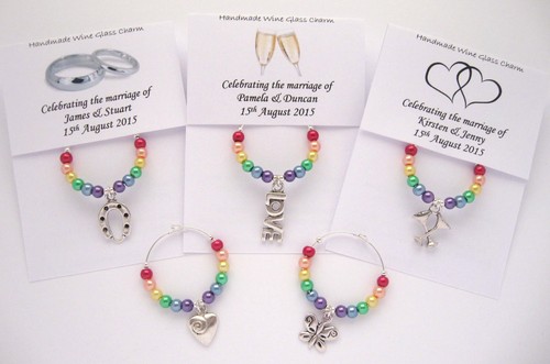 Wine glass charm - charm,