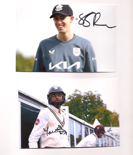 Signed surrey cricketers - signed,