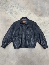 Vintage Timberland Weatherproof Genuine Leather Jacket Black Adult XL Varsity