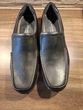 New TU Mens Black Loafers Slip