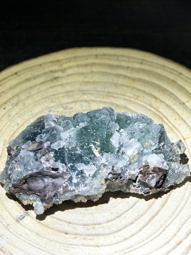 Natural blue green fluorite - blue-green,