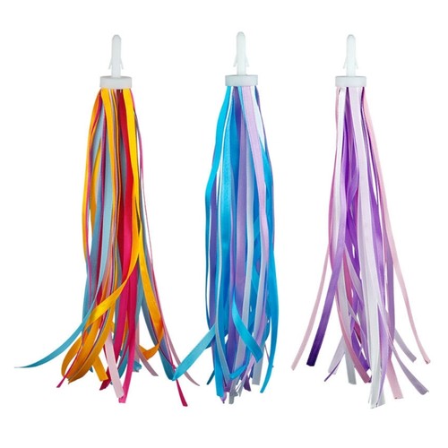 Colorful bike tassels - bike, ribbon
