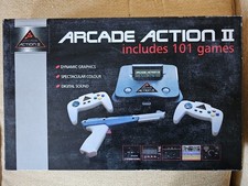 "ARCADE ACTION II" - VINTAGE 1980's CONSOLE IN BOX - INCLUDES 101 GAMES