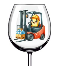 12x Colourful Forklift Truck