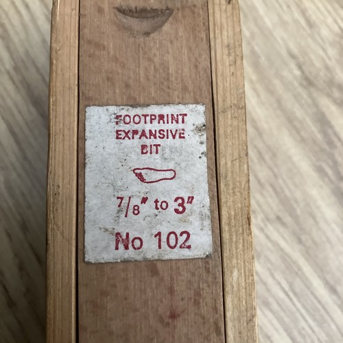 Footprint expansive bit 102 - bit, no