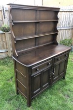 Vintage Retro Ercol Welsh Dresser Kitchen Dining Room Cabinet Sideboard