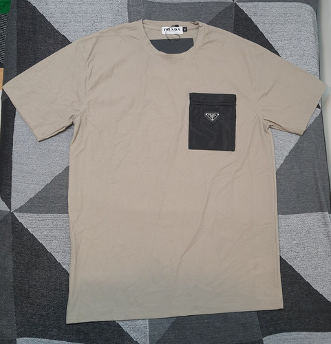 Prada men beige logo pocket - men's,
