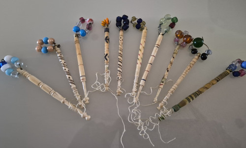 Antique bone lace - lace, bobbins
