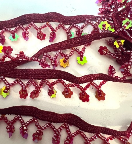 Beaded fringing remnants - fringing,
