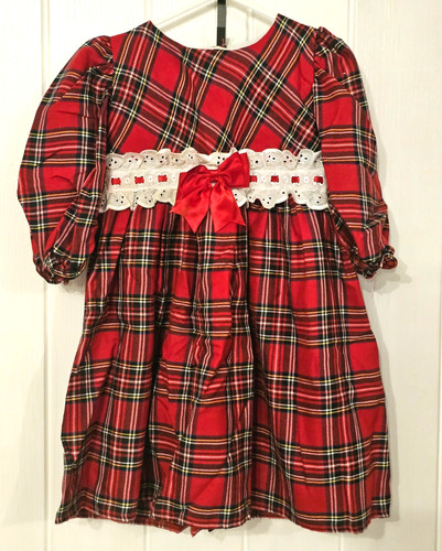 Kinder girls red plaid - kinder, tartan