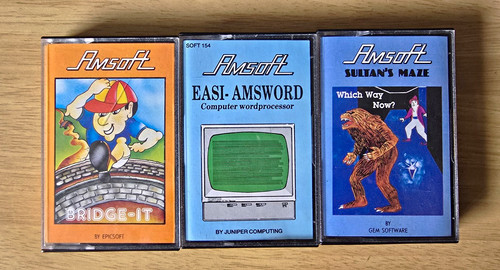 Job lot amsoft amstrad cpc - x3,