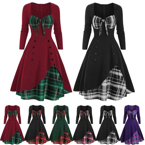 Retro womens plaid check - womens,