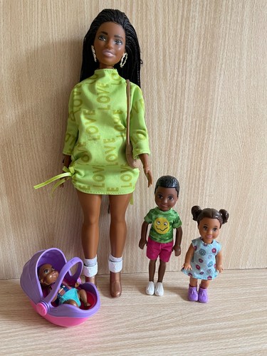 Barbie african american family - african,