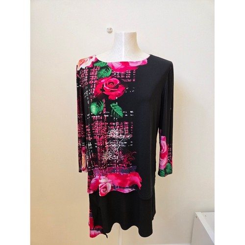 Joseph ribkoff black floral - ribkoff,