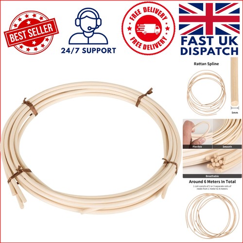 Natural rattan spline 50g - rattan, roll