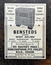 Bensteds Corner Ealing - HMV Radiogram - 1937 Cutting 428