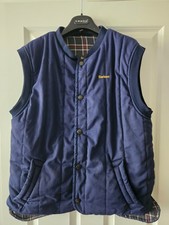Barbour Gilet - Polyester & Cotton in Navy Blue