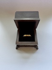 The Noble Collection 9ct Solid Gold The One Ring LOTR Lord Of The Rings SIZE Z+1