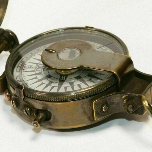 Vintage antique brass - antique, compass