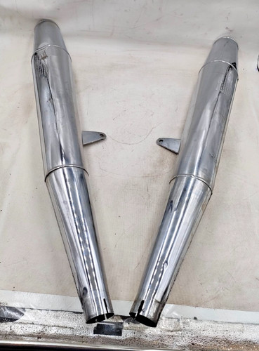Pair exhaust terminals leg - terminals, (leg