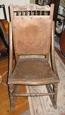 Vintage Antique Luterma Estonia Wooden Rocking Chair Seat Old 1920s 1900s 1880s