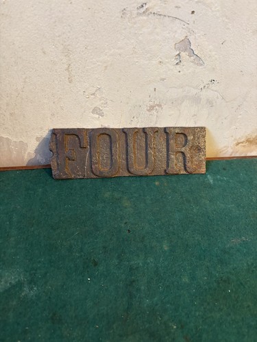 Antique cast iron - iron, (four)