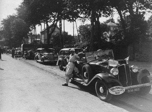 Car tour france caravan at - car,