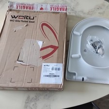 D Shape WC Toilet Seat Soft Close Quick Release Heavy Duty Toilet Lid Cover