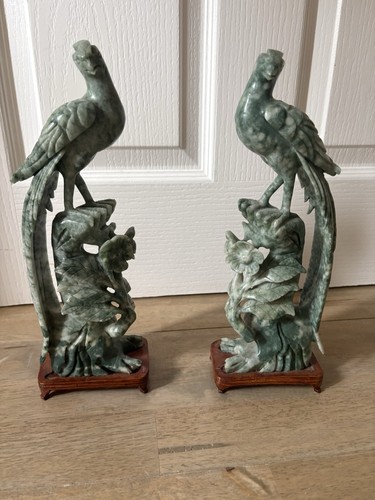 Jade pheonix pair tall - jade,