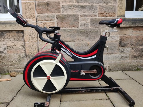 Wattbike trainer with model - model, b