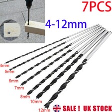 7Pcs Extra Long Wood Drill Bit