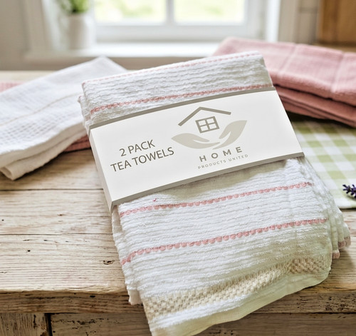 Rose pink tea - pink, towels