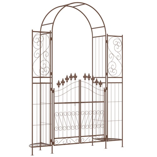 Outsunny metal garden arch - metal,
