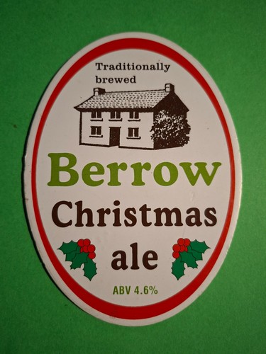 Berrow brewery christmas ale - brewery,