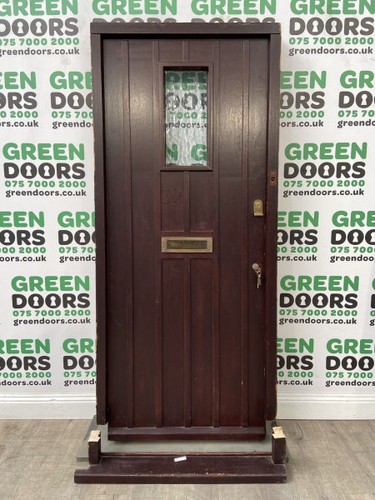 Front door with - front, frame