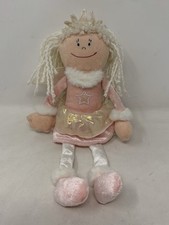 M&S Vintage Rag Cloth Doll Soft Toys Plush Comforter (L17) Fairy Angel Ballerina