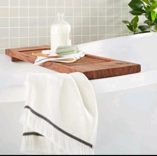 Slatted wood bathtub - wood, tray