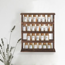 Wooden Spice Rack Wall Spice