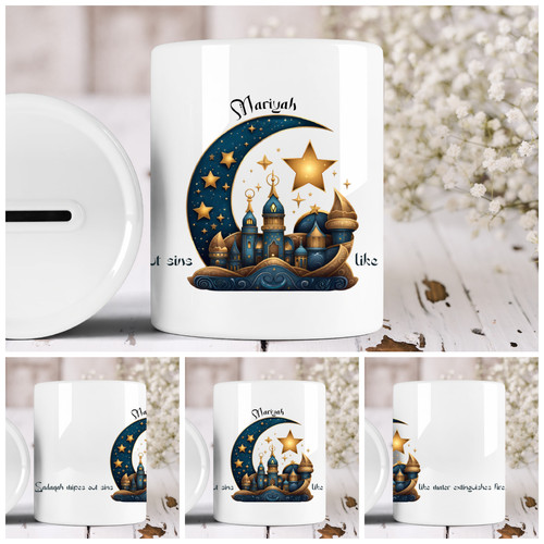 Navy gold sadaqah savings - &,