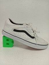 Vans Rowley White Leather Low Top Trainers Size UK 9 Limited Edition 66/99 