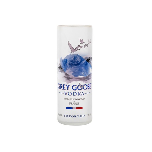 Grey goose tall glass upcycled - grey,