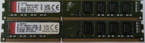 16gb kingston 2x8gb - 16gb, kvr16n11/8