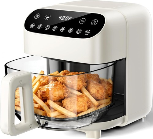 5qt glass air fryer - 5qt,