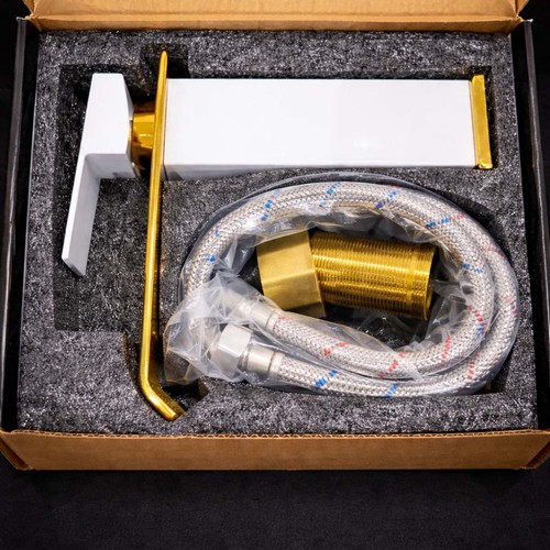 Luxury gold bathroom basin - gold, tap